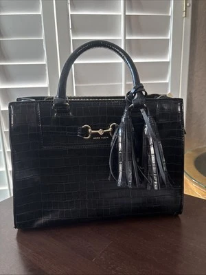 Bolso Bandolera Anne Klein Negro Dorado Cartera - Tiene Correa Bandolera Foto 1 de 3