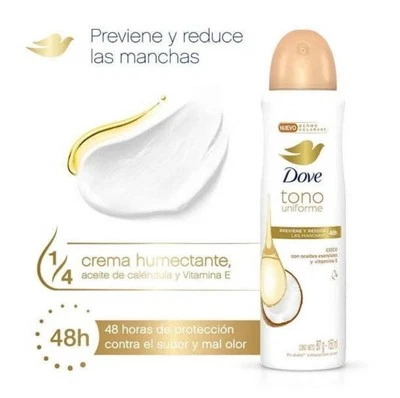 Dove tono uniforme deodorant spray 150 ml - Image 1 of 3