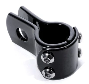 Befestigungs Schelle 22mm 7/8" Schwarz Klemme Rahmen Lenker Bügel Tacho Halter - Picture 1 of 4
