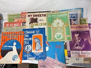Riesige antike Notensammlung 30+ von Irving Berlin 1900er Along Came Ruth - Bild 1 von 7