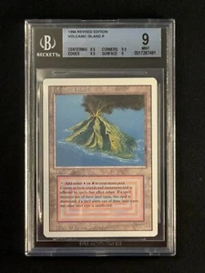 Volcanic Island BGS 9.0 Becket Dual Land Revised 1994 MTG Magic The Gathering - Picture 1 of 2