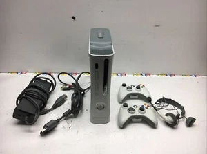 XBOX 360 with 2 Controllers, Headset, and Power Supply tested and working - Picture 1 of 8