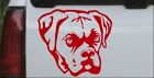 Boxer Bulldog Car or Truck Window Laptop Decal Sticker Red 3.3X3