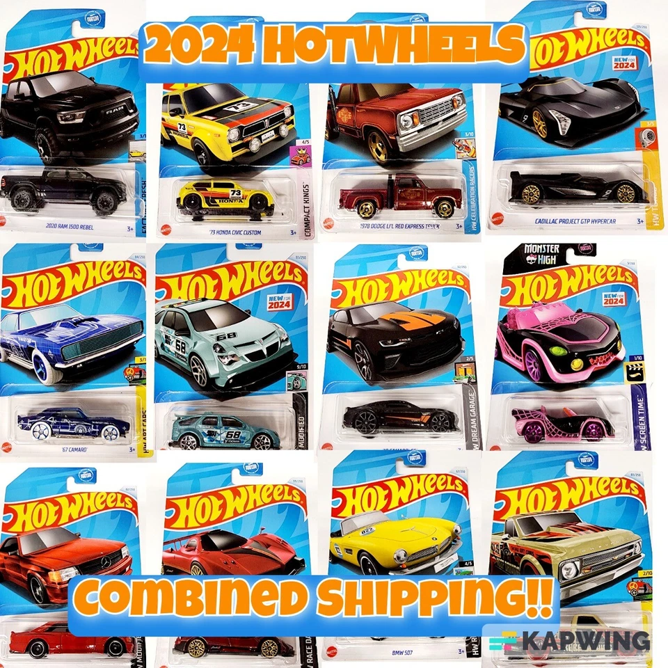 2024 Hot Wheels Cars  Mainlines 🚚 Treasure Hunts ⚡ Case A - G Updated 5/4/24 - Image 1 of 1