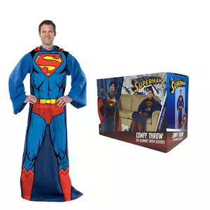 New Being Superman Erwachsene Micro Rashel bequeme Decke mit Ärmeln - Bild 1 von 2