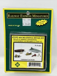 Rec Boote Mäher etc Detail Metall Kit Spur N Layout Diorama Eisenbahn Express 2192 - Bild 1 von 2