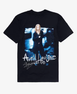 Vintage Avril Lavigne Let Go Albumcover Baumwolle schwarz volle Größe Unisex Shirt J1826 - Bild 1 von 3