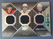 2008-9 UD BLACK JERSEY 3 ON 3 ALFREDSSON OVECHKIN KOVALCHUK IGINLA GABORIK 5/10