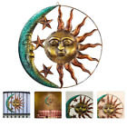  Iron Wall Sculpture Sun Moon Metal Wall Decor 29cm Celestial Art for Home-DT