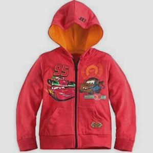 Disney Excusive Cars 8 9-10 Large Sweatshirt Jacket Hoodie New Child Piston Cup - Picture 1 of 1