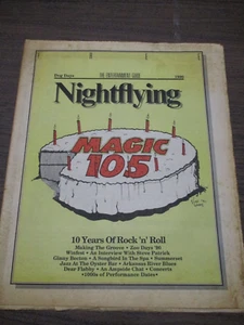 Nightflying Newspaper Little Rock AR 1990 Magazine Magic 105 Radio Sam Kinison - Picture 1 of 4