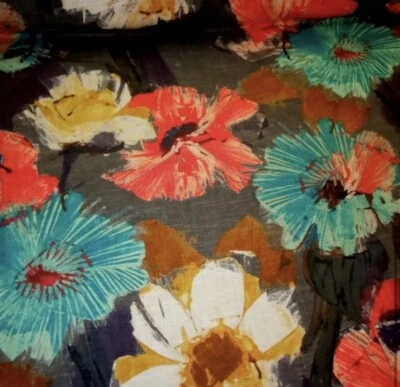 2.75 Yards Hamilton Nikita in Graphite Boho Floral - Image 1 of 4