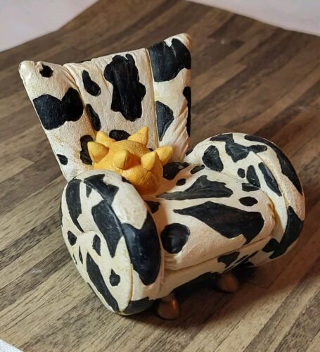 Raine Willitts Design Take A Seat Resin Miniature Cow Chair