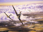 Battle Of Britain Aviation Art Print Hawker Hurricane Pilot Duckinfield Signed