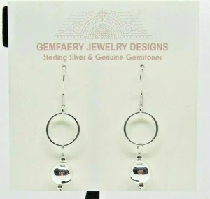 Sterling Silver Dangle Earrings #7957...No Stone...Handmade USA - Picture 1 of 6