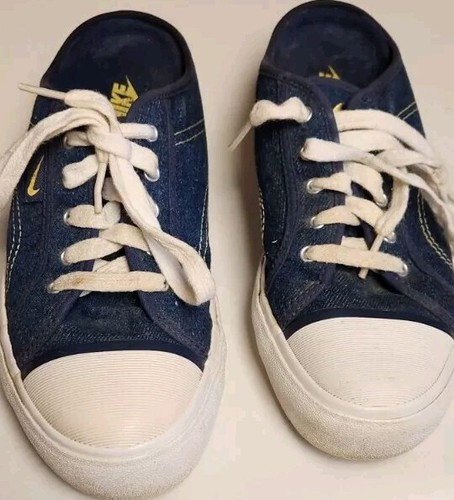 Scarpe da tennis blu Nike Hermosa taglia 7 5 slip on denim mule 143028