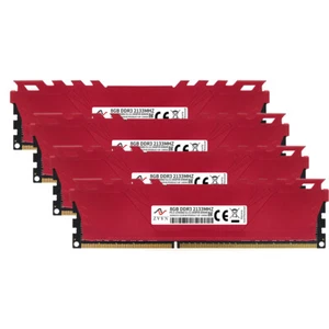 32GB 16GB 8GB DDR3 OC 2133MHz PC3-17000 240Pin DIMM Desktop Game Memory ZVVN Red - Picture 1 of 14
