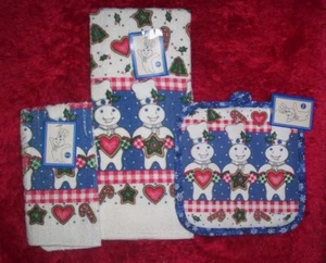 BNWT PILLSBURY Doughboy Poppin' Fresh "Pillsbury Bake-Off" 3pc Kitchen Set 1999 - Picture 1 of 1