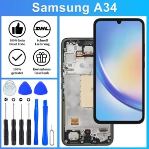 Para Samsung Galaxy A34 5G OLED LCD Display A346B Marco Pantalla Táctil - Imagen 1 de 9