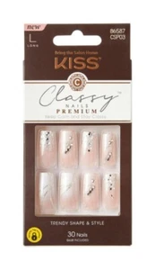 Uñas de acrílico con clase Kiss Salon pegamento premium en uñas - impresionante - Imagen 1 de 1