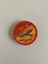 1962 Jell-O History of Aviation Coins #42 Shooting Star 1944, VINTAGE! (inv.1)