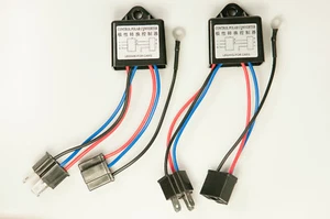 2pc H4 Positive and Negative Converter Negative switch harness adaptor HB2 9003 - Picture 1 of 3