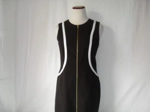 Calvin Klein Dress Black &White Sleeveless Dress Size 6 New - Picture 1 of 15