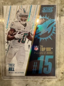 Tyreek Hill 2023 Score The Top 100 Insert Card #15 Case Hit Miami Dolphins - Picture 1 of 2