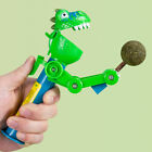 2Pcs Funny Dinosaur Robot Lollipop Toy Cat Teaser Stick Catnip Toy Pet Supp FJAU