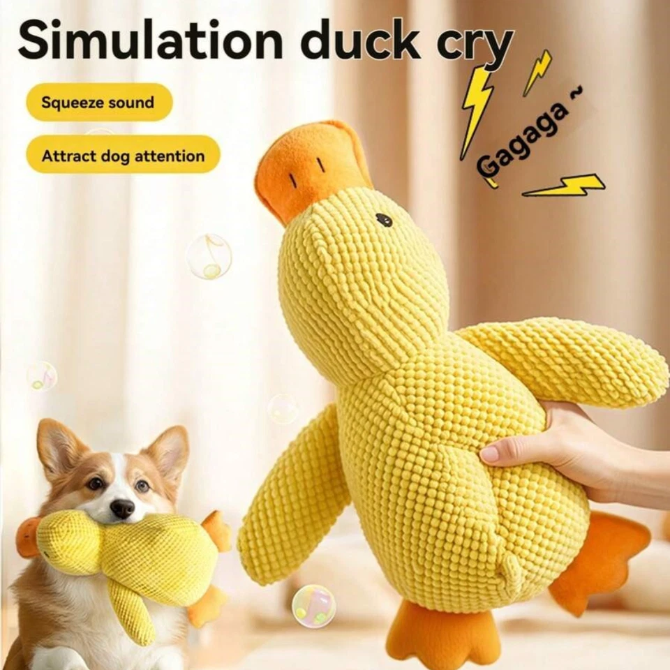 Calming Duck For Dogs Mellow Dog Squeaky Dog Toy Indoor Puppy Sleeping Pet Toy - Image 1 of 4