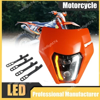 Faro LED para KTM 250 XC-W 300 EXC 350 EXCF 450 EXC EXC-F con intermitente Foto 1 de 4