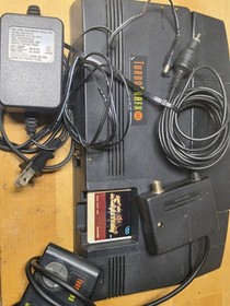 NEC TurboGrafx-16 Console Bundle - Tested & Working w/ Back Cover & Sinistron 