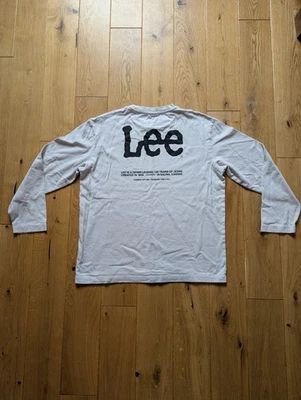 Lee Jeans X H&M Long Sleeve T Shirt Logo Print Mens Size M - Image 1 of 4