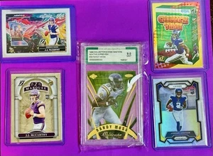 2024 Panini Zenith - State of the Art J.J. McCarthy #24 (RC) FIRE VIKS LOT🔥🔥🔥 - Picture 1 of 2