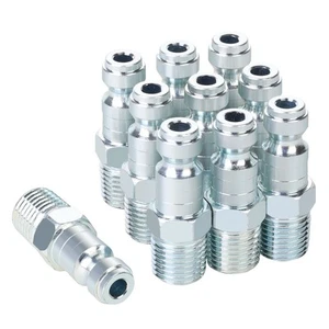 1/4 Air Hose Fittings, Automotive T-Type Plug, 1/4 Inch Male NPT Threads Size... - Picture 1 of 6