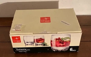 BORMIOLI ROCCO Glasses IN ORIGINAL BOX, SET OF 6, 1/2 Oz Made In Italy - Picture 1 of 6