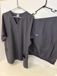 Cherokee Scrubs Pewter Color Unisex Size 2 XL  - Picture 1 of 4