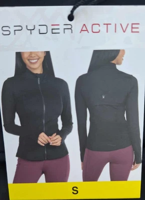Chaqueta Spyder Active para Damas Yoga con Cremallera Nueva con Etiquetas Ajuste Atlético Agujero para el Pulgar Nueva con Etiquetas Araña Foto 1 de 4