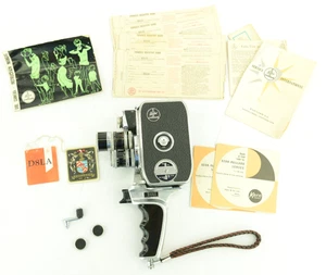 Vintage Paillard Bolex D8LA 3 Lens 8mm Movie Camera W/ Manual & Literature - Picture 1 of 15