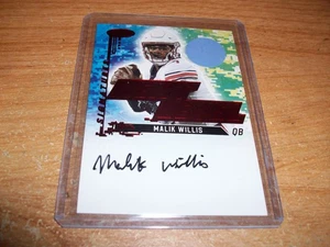 2022 Sage Low Series Red Next Level NFL Football Malik Willis Rookie Auto Card B - Bild 1 von 2