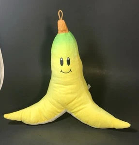 Super MarioKart Mocchi Mocchi Banana Plush Large 11" Nintendo Official Soft Tall - Picture 1 of 8