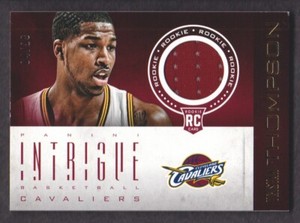 2012-13 Panini Intrigue Basketball Rookie Jersey #15 Tristan Thompson 04/99