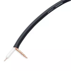 Mogami 2964 Subminiature Coaxial Video Audio Cable, 75 ohms, Thin Black Cable - Picture 1 of 2