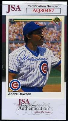 Andre Dawson JSA Coa Signed 1990 Upper Deck Autograph - Image 1 of 2