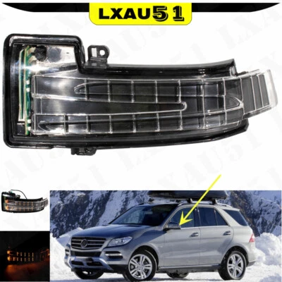 Luz de espejo retrovisor lateral intermitente izquierda conductor izquierdo para Mercedes-Benz W166 X166 11-19 Foto 1 de 4