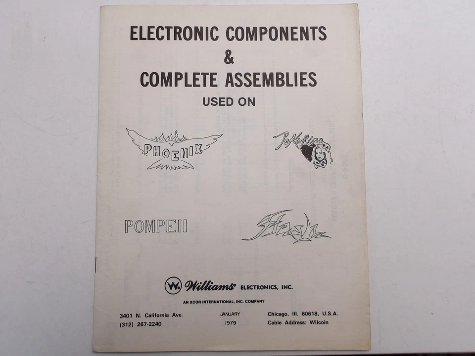 Williams: Electronic Components & Complete Assemblies Manual - NOS - Image 1 of 1