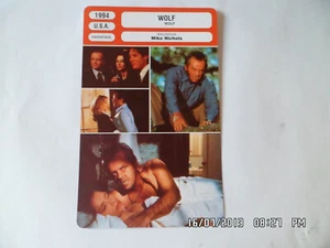 CARTE FICHE CINEMA 1994 WOLF Jack Nicholson Michelle Pfeiffer James Spader - Imagen 1 de 1