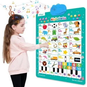 Piano Keyboard Alphabet Wall Chart Educational Poster for Toddlers Kids Gifts - Picture 1 of 9