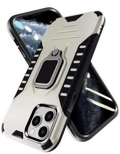 Schutzhülle iPhone 11 Pro Max, Ring Kickstand Design, Sturzgeprüft Weiß - Bild 1 von 5