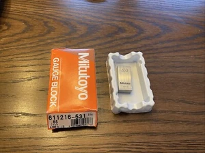 NEW MITUTOYO 611216-531 GAUGE BLOCK - Picture 1 of 1